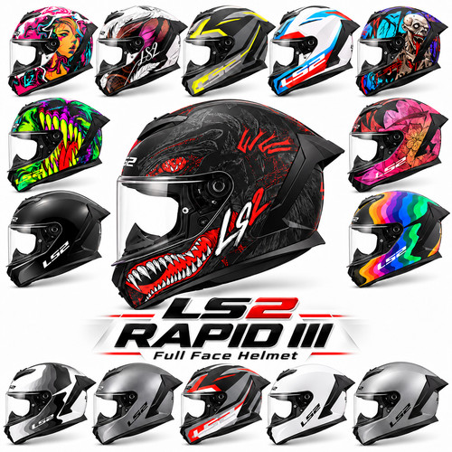 Full face motorcycle motorbike - face,