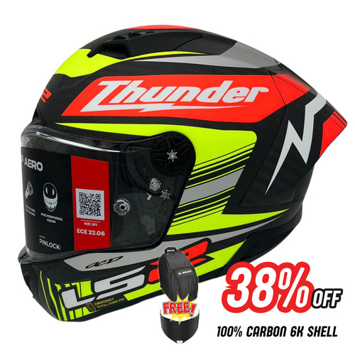 Ls2 ff805 thunder aero - thunder, gp
