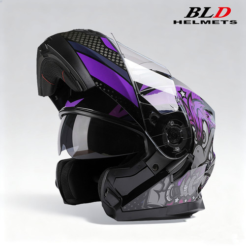 Flip motorcycle helmet - up, ece