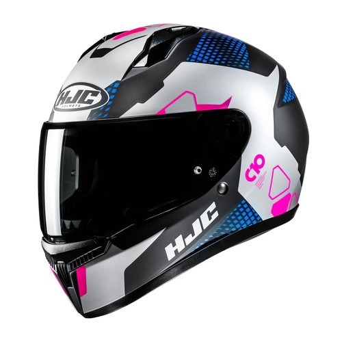 Hjc c10 aspa white - white, blue